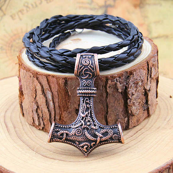  Thor's Hammer Pendant Necklace - Viking 