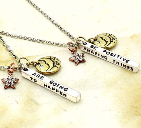 Be Positive - Inspirational Necklace