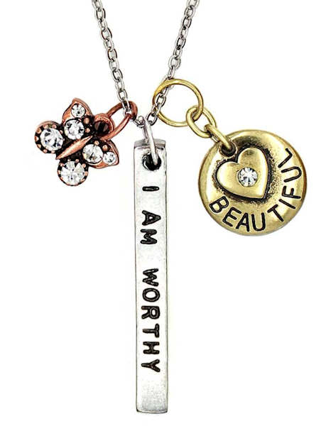 I am worthy necklace