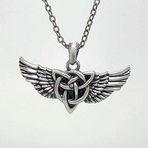 Celtic Knot Wing Necklace