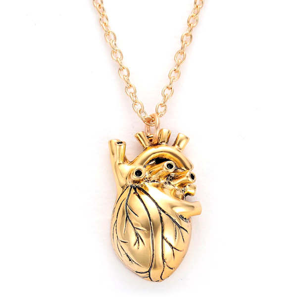 Anatomical Heart Shaped Necklace