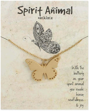 Butterfly Spirit Animal Necklace