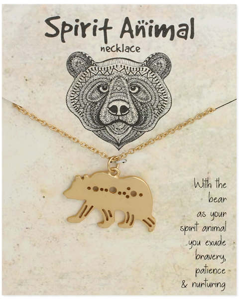 Bear Spirit Animal Necklace