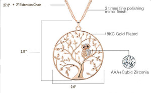 Tree of Life necklace with dimensions