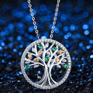 sterling silver tree of life pendant Necklace