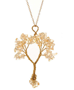 Citrine Tree of Life necklace