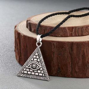 Pyramid with eye pendant