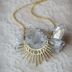 Sun Moon Phase Necklace