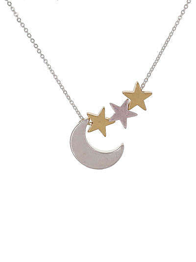 Moon and Stars Necklace