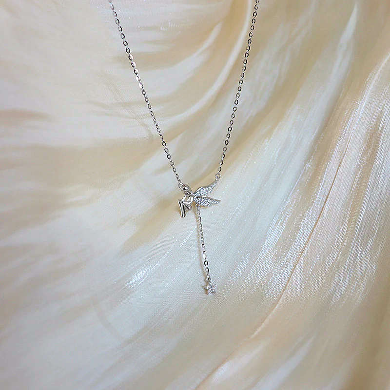 Angel Necklace with Drop Star