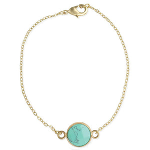 Minimalist Turquoise Bracelet 