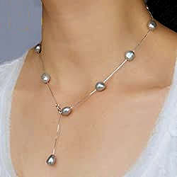 Gray Fresh Water pearl Necklace