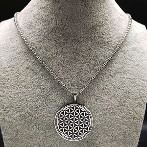 Stainless Steel Sacred Geometry Necklace