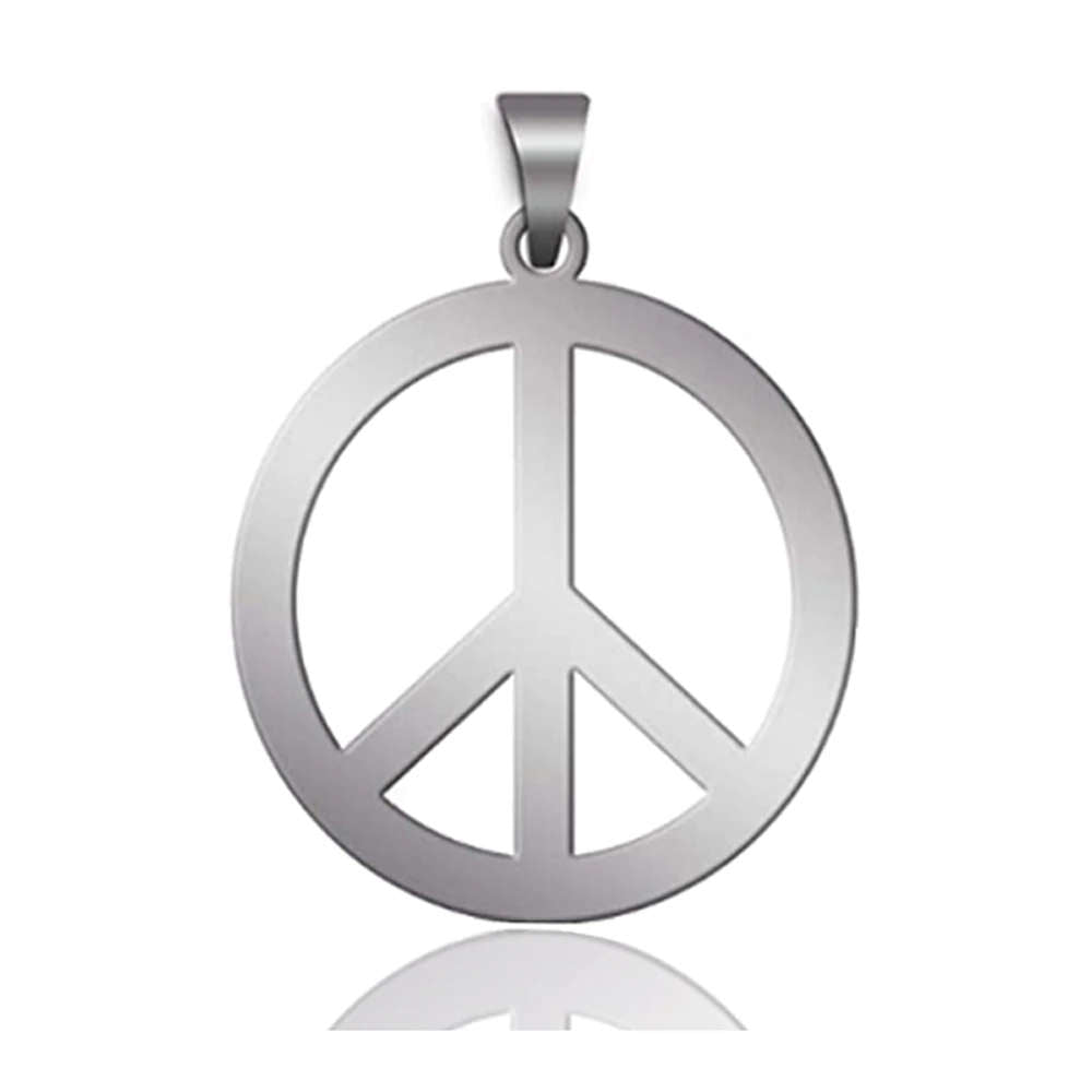 Stainless Steel Peace Sign