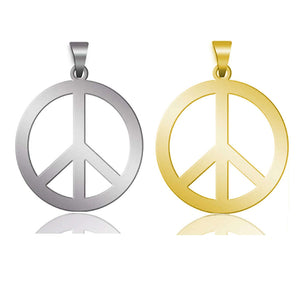 Stainless Steel Peace Sign