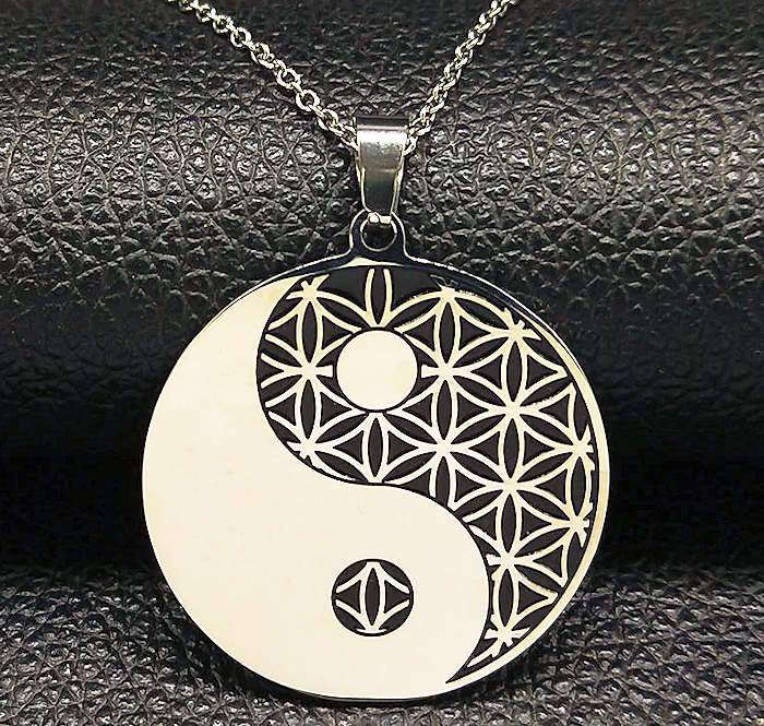 Yin Yang Stainless Steel Necklace