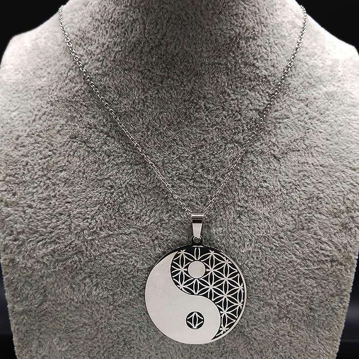 Yin Yang Stainless Steel Necklace