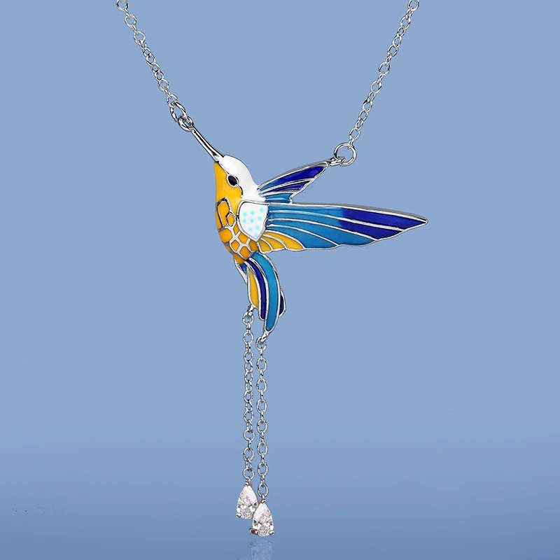 Colorful Bird Necklace
