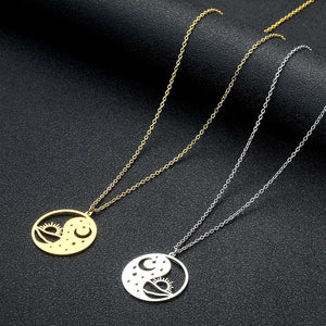 Sun and Moon Yin Yang Necklace