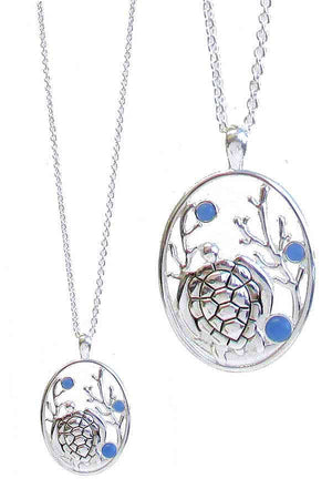 turtle sea glass necklace
