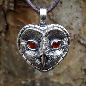 Owl Head Necklace