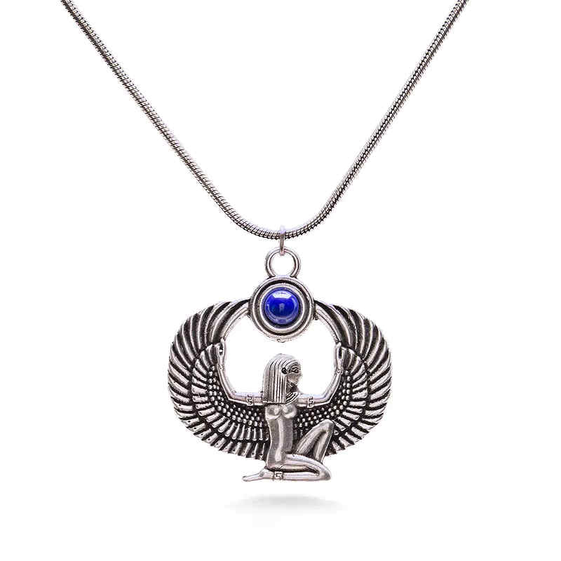 Egyptian Isis Necklace with Lapis