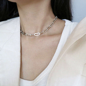 Silver Adjustable chain necklace