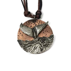 Pewter Necklace - Whale Tail