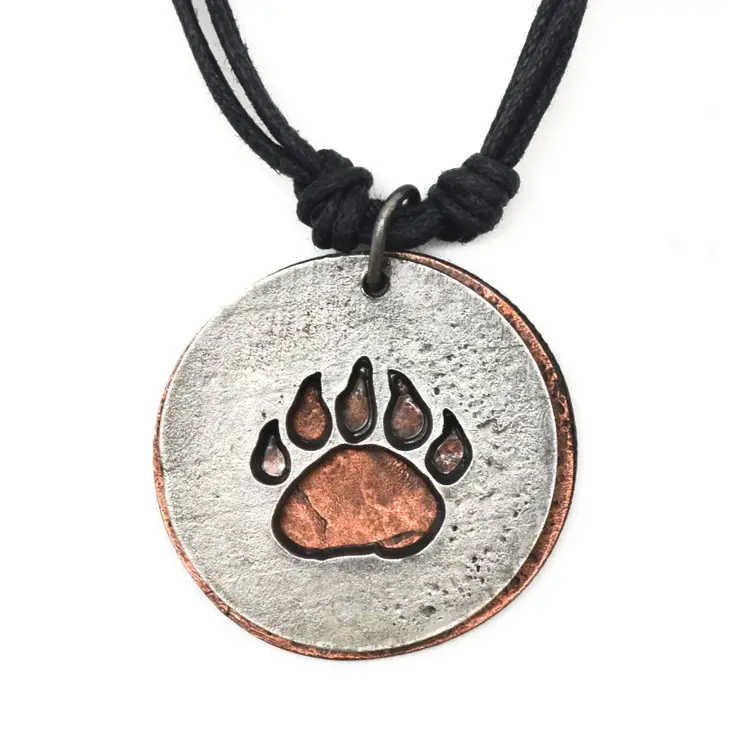 Bear Paw Print Necklace