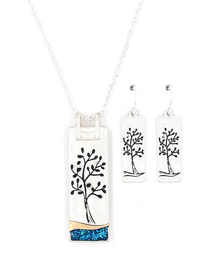 Tree of life  - necklace and earring set