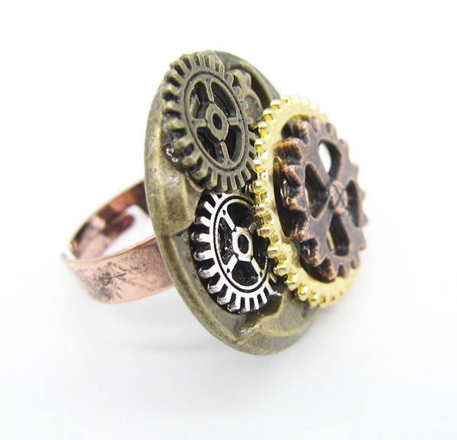 Steampunk Ring Adjustable Size