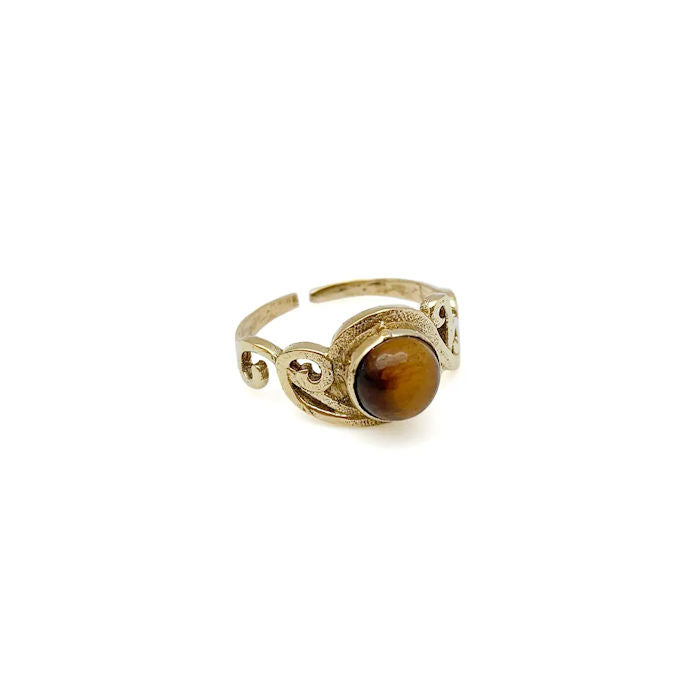 Tiger Eye Ring Magnolia Mountain Jewelry - Main Image