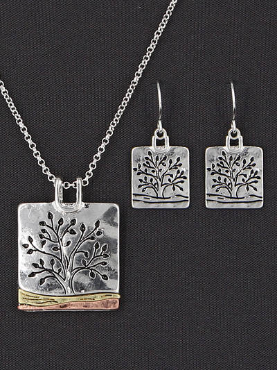 Tree of life  - necklace and earring set